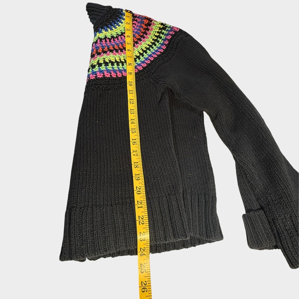 Lauren Ralph Lauren VTG Zip Chunky Rainbow Cardigan Sz XL Ski Lodge Heritage RLR - Picture 6 of 8